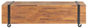 Suporte de TV 110x30x32,5 cm madeira de teca maciça