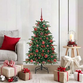 vidaXL Árvore de Natal Artificial Verde 120 cm PVC, Metal e Plástico