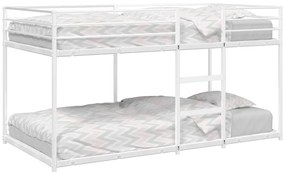 Beliche sem colchão 80x200 cm aço branco