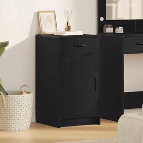 Buffet vidaXL Preto Carvalho 40x41x75 cm Madeira de engenharia