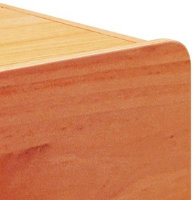 Mesa-de-cabeceira com gaveta Castanho-mel 39 x 34 x 33 cm