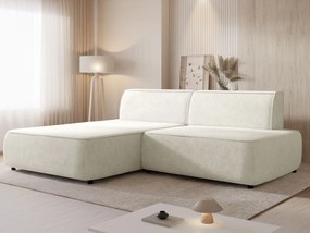 Sofá de canto Comfivo 531, Cama com arrumação, 254x162x82cm, 110.8 kg, Pernas: Plástico