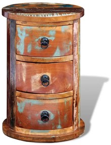 Armário com 3 gavetas madeira reciclada maciça