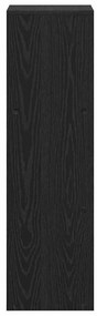 Gabinete de Livros Carvalho preto 99 x 29 x 99 cm