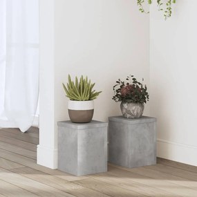 vidaXL Suportes p/ plantas 2 pcs 15x15x20 cm derivados de madeira