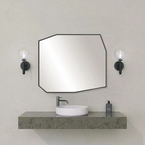 Espelho Decorativo Quartz – Preto – 70cm x 60cm x 2cm