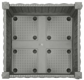 Canteiro elevado 40x40x23 cm polipropileno