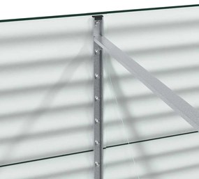 Cama Elevada para Jardim vidaXL Verde 320x80x81 cm em Aço Galvanizado