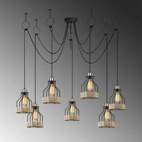 Chandelier Fiko – Preto – 137 cm x 131 cm