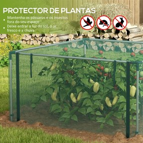 Outsunny Proteção para Cultivo Estufa de Proteção com Suportes de Aço