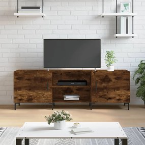 vidaXL Móvel de TV 150x30x50 cm derivados de madeira carvalho fumado