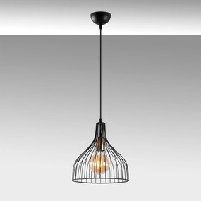 Candeeiro de Teto Cafu – Preto Antigo – 25 x 25 x 33 cm