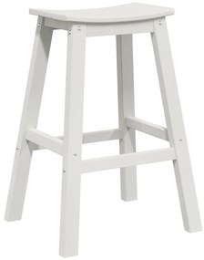 Banquetas 2 pcs Brancas HDPE