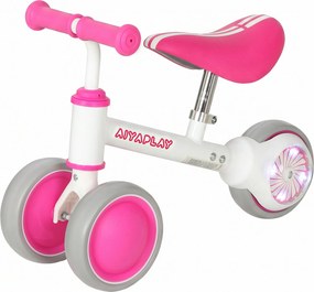 Bicicleta de Equilíbrio para Bebé, 51 x 22 x 36 cm, Assento Ajustável, Rosa