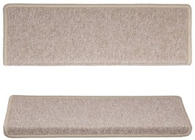 Tapete/carpete para degraus 15 pcs 65x21x4 cinzento-acastanhado
