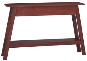 Mesa consola 110x30x75 cm madeira de mogno maciça castanho