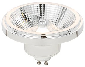 Conjunto de 5 Lâmpada LED regulável GU10 AR111 branca 11W 810 lm 2700K