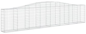 Cestos gabião arqueados 10pcs 400x30x80/100cm ferro galvanizado