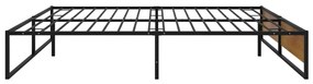 Estrutura de cama 160x200 cm metal preto