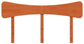 Cabeceira 140 cm madeira de pinho maciça castanho-mel
