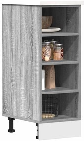 vidaXL Armário inferior “Riga” 30x44,5x81,5 cm cinzento sonoma