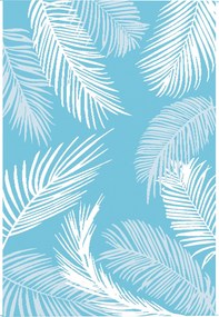 Outsunny Tapete Exterior Reversível Robusto Resistente às Intempéries com Saco de Transporte e Âncoras de Solo 274 x 182 cm Azul-claro+Branco | Aosom Portugal