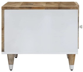 Mesa de centro 80x50x40 cm madeira de mangueira maciça