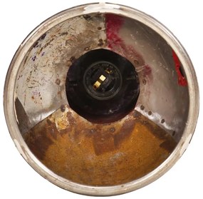 Candeeiro suspenso industrial redondo 25W 19 cm E27 multicor