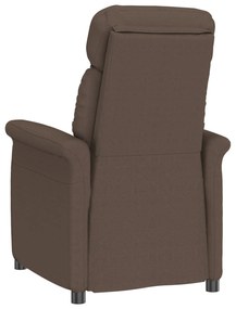 Poltrona reclinável vidaXL Castanha