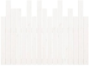 Cabeceira de parede 108x3x80 cm madeira de pinho maciça branco