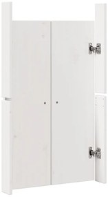 Portas de Cozinha Externas 2 pcs Brancas 50x9x82 cm Madeira Maciça de