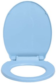 Tampo de sanita oval com fecho suave azul