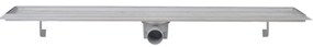Dreno de chuveiro linear 2 pcs 930x140 mm aço inoxidável