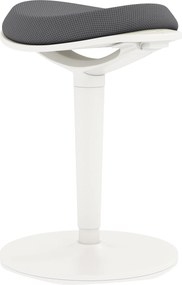 HOMCOM Banqueta oscilante, ergonômica, regulável em altura, até 120 kg, 42,5x35,5x56,5-71,5 cm, Cinza | Aosom Portugal