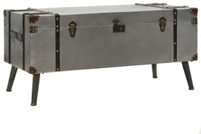 vidaXL Mesa de centro em MDF e alumínio 102x51x47,5 cm