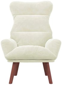 Poltrona relaxante Velvet Creme