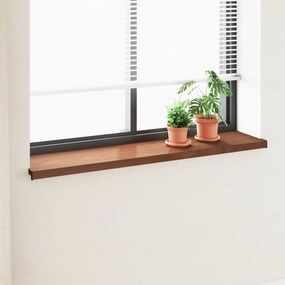 vidaXL Soleira de Janela Madeira Marrom 140 x 35 x 4,5 cm PVC