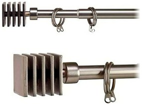 Varão para Cortinas Prateado Ferro