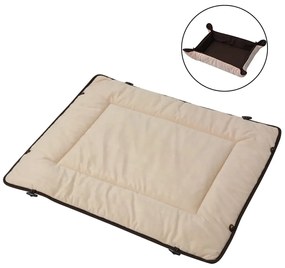 vidaXL Cama para cães 65 x 100 cm castanho