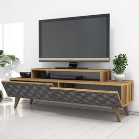 Móvel para TV City – Nogueira – 140 cm x 48,8 cm x 41,8 cm