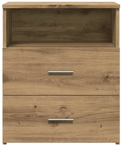 Mesa cabeceira 50x32x60cm derivados madeira carvalho artisiano