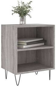 Mesas cabeceira 2pcs 40x30x50 cm derivados madeira cinza sonoma