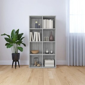 815250 vidaXL Estante/aparador 66x30x130 cm derivados madeira cinzento sonoma