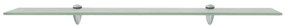 Prateleiras flutuantes 2 pcs vidro 80x10 cm 8 mm