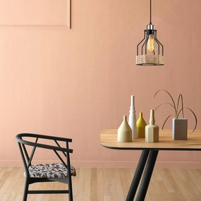 Candeeiro Fiko – Preto – 17 cm de Diâmetro, Altura Ajustável até 127 c