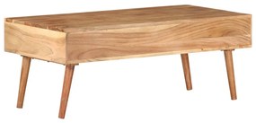 Mesa de centro 100x50x39 cm madeira de acácia maciça