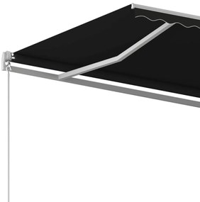 Toldo retrátil manual 450x350 cm antracite