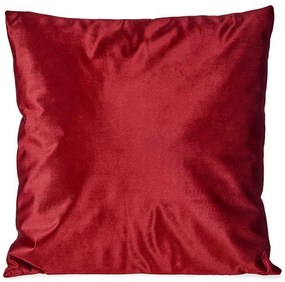 Almofada Veludo Vermelho Poliéster (45 X 13 X 45 cm)