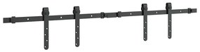 Kit p/ porta de armário deslizante 122 cm aço carbono