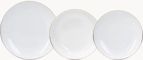 Conjunto de loiça em porcelana Metropolis, 6 pessoas, conjunto de 18